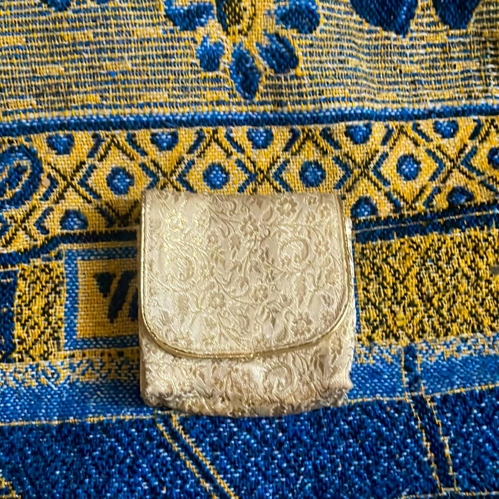 Cute small white and gold bag